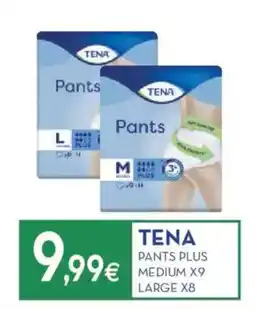 Proshop Tena pants plus medium x9 large x8 offerta