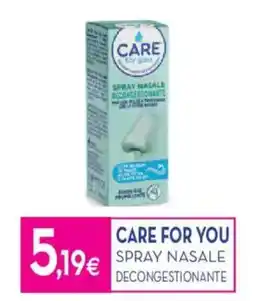 Proshop Care for you spray nasale decongestionante offerta