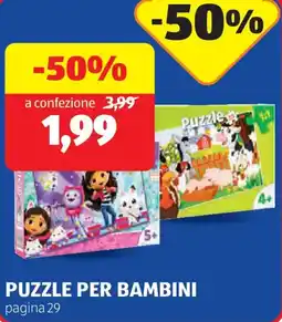 ALDI Puzzle per bambini offerta