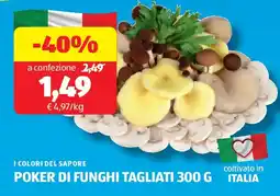 ALDI I colori del sapore poker di funghi tagliati offerta