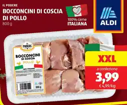 ALDI Il podere bocconcini di coscia di pollo offerta