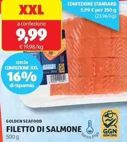 ALDI Golden seafood filetto di salmone offerta