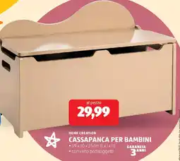 ALDI Home creation cassapanca per bambini offerta