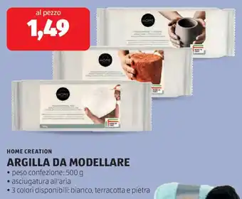 ALDI Home creation argilla da modellare offerta