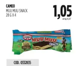 Carico Cash & Carry Cameo muu muu snack offerta