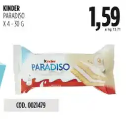 Carico Cash & Carry Kinder paradiso offerta