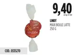 Carico Cash & Carry Lindt maxi boule latte offerta