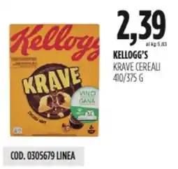 Carico Cash & Carry Kellogg's krave cereali offerta