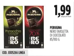 Carico Cash & Carry Perugina nero tavoletta di cioccolato offerta