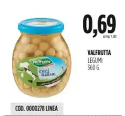 Carico Cash & Carry Valfrutta legumi offerta