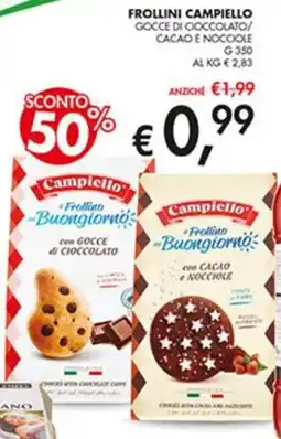 Coal Frollini CAMPIELLO Gocce di cioccolato/ cacao e nocciole offerta