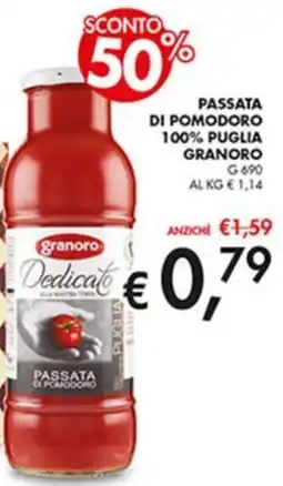 Coal Passata di pomodoro 100% puglia GRANORO offerta