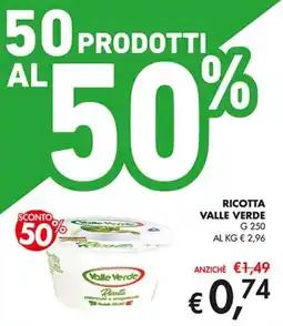 Coal Ricotta VALLE VERDE offerta