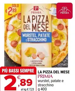 Iperal Lapizza del mese primia wurstel, patate e stracchino offerta