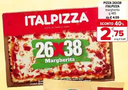 Iperal Pizza 26x38 italpizza margherita offerta