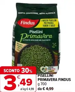 Iperal Pisellini primavera FINDUS offerta