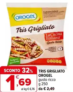 Iperal Tris grigliato orogel gusto ricco offerta