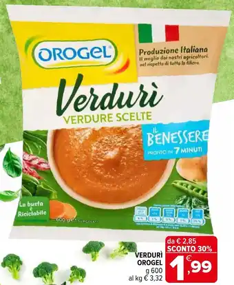 Iperal Verdurì OROGEL offerta