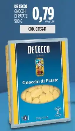 Carico Cash & Carry De cecco gnocchi di patate offerta