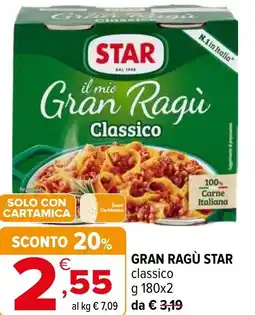 Iperal Gran ragù star classico offerta