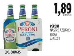 Carico Cash & Carry Peroni nastro azzurro birra offerta