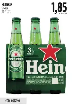 Carico Cash & Carry Heineken birra offerta