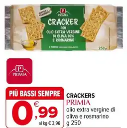 Iperal Crackers primia olio extra vergine di oliva e rosmarino offerta