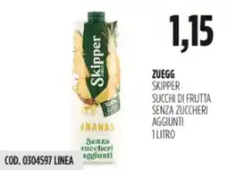 Carico Cash & Carry Zuegg skipper succhi di frutta senza zuccheri aggiunti offerta