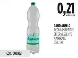 Carico Cash & Carry Gaudianello acqua minerale effervescente naturale offerta