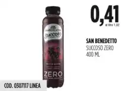 Carico Cash & Carry San benedetto succoso zero offerta
