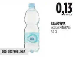 Carico Cash & Carry Lilia/sveva acqua minerale offerta