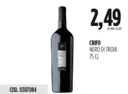 Carico Cash & Carry Crifo nero di troia offerta