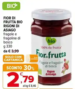 Iperal Fior di frutta bio rigoni di asiago fragole e fragoline di bosco offerta