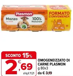 Iperal Omogeneizzato di carne PLASMON offerta
