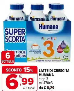 Iperal Latte di crescita humana step 3 offerta