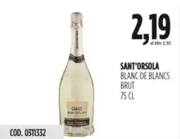 Carico Cash & Carry Sant'orsola blanc de blancs brut offerta