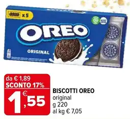 Iperal Biscotti oreo original offerta