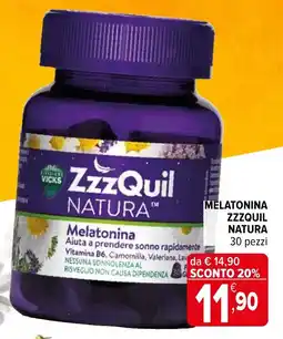 Iperal Melatonina zzzquil natura offerta