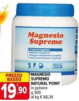 Iperal Magnesio plano supremo natural point in polvere offerta