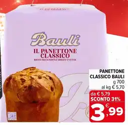 Iperal Panettone classico BAULI offerta