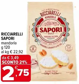 Iperal Ricciarelli sapori mandorla offerta