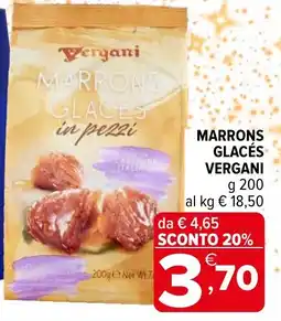 Iperal Marrons glacés VERGANI offerta