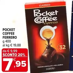 Iperal Pocket coffee FERRERO offerta