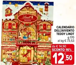 Iperal Calendario dell'avvento teddy LINDT offerta