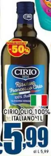 Sacoph Cirio olio 100% italiano offerta