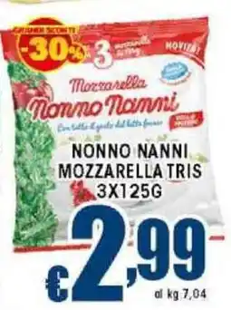 Sacoph Nonno nanni mozzarella tris offerta