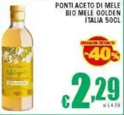 Sacoph Ponti aceto di mele bio mele golden italia offerta