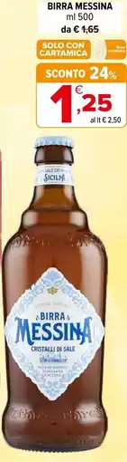Iperal Birra messina offerta