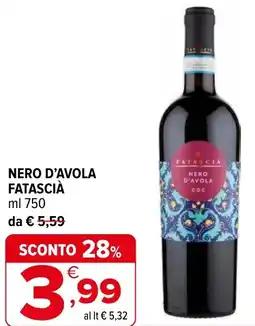 Iperal Nero d'avola FATASCIÀ offerta