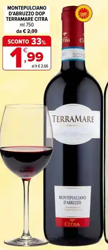 Iperal Montepulciano d'abruzzo dop terramare CITRA offerta